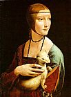 Lady Canvas Paintings - Lady With An Ermine